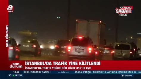 İmamoğlunun vatandaşlara layık gördüğü İstanbul Trafik yine kilitlendi